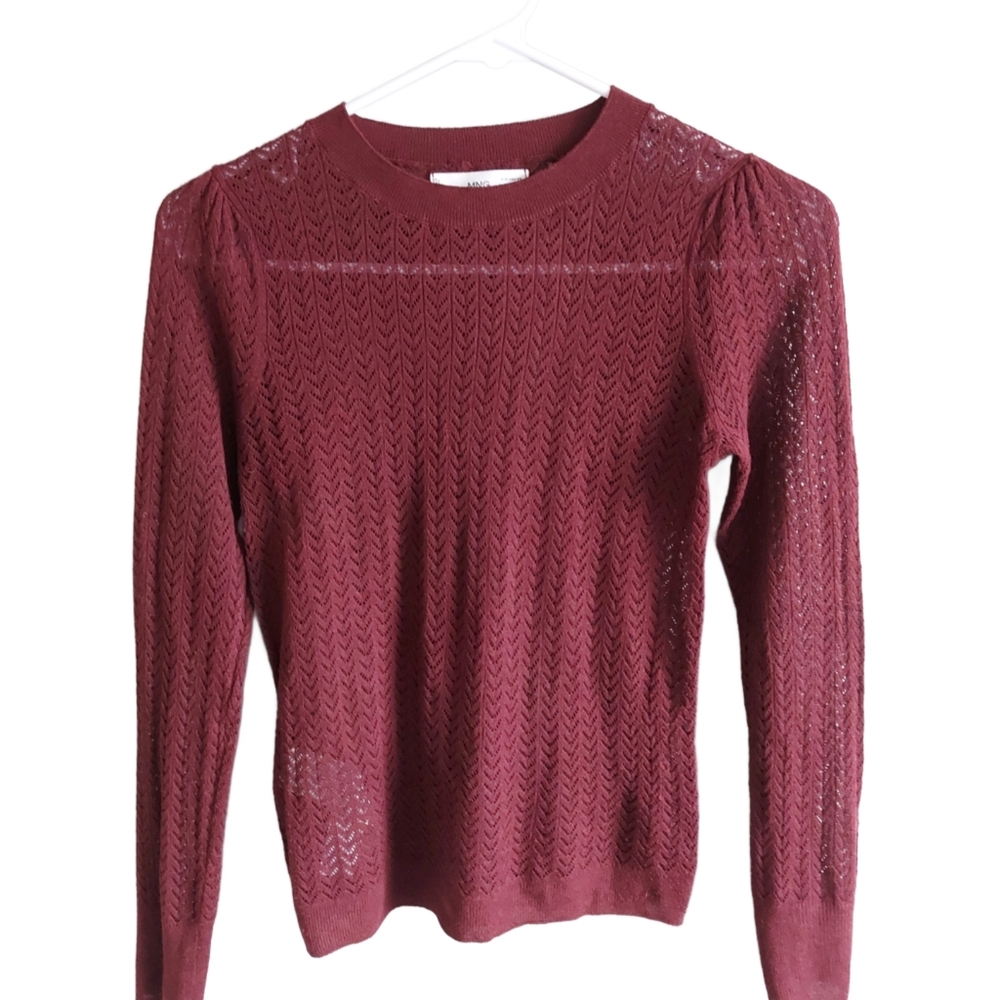 Mango Long Sleeve Sweater Top